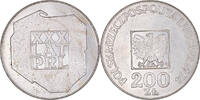 Poland 200 Zlotych Coin, Warsaw, Silver, KM:72 -