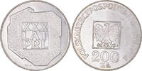 Poland 200 Zlotych Coin, Warsaw, Silver, KM:72 -