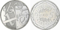 France 5 Euro Liberté, Paris, Silver -