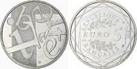 France 5 Euro Liberté, Paris, Silver -