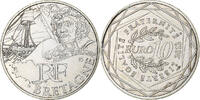 France 10 Euro Bretagne, Paris, Silver, KM:1866 -