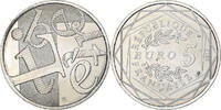 France 5 Euro Liberté, Paris, Silver -
