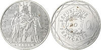 France 10 Euro Hercule, Paris, Silver, Gadoury:EU590, KM:2073 -