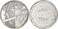 France 5 Euro Liberté, Paris, Silver -