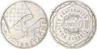 France 10 Euro 2010 Paris Bretagne, Paris, Silver, KM:1648 MS(63)