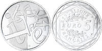 France 5 Euro Liberté, Paris, Silver -