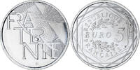 France 5 Euro Fraternité, Paris, Silver -