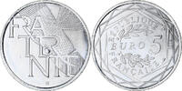 France 5 Euro Fraternité, Paris, Silver -