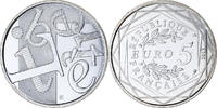 France 5 Euro Liberté, Paris, Silver -
