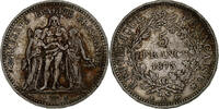 France 5 Francs Coin, Hercule, Paris, Silver, KM:820.1 -