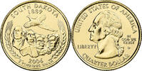 United States Quarter South Dakota, U.S. Mint, golden, Copper-Nickel -