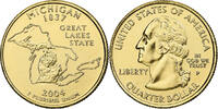United States Quarter Michigan, U.S. Mint, golden, Copper-Nickel Clad -