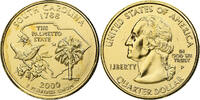 United States Quarter South Carolina, U.S. Mint, golden, Copper-Nickel -