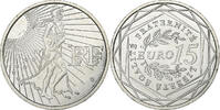 France 15 Euro Semeuse, Silver, Gadoury:2, KM:1535 -