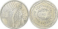France 5 Euro Semeuse, Silver, KM:1534 -