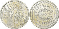 France 5 Euro Semeuse, Silver, KM:1534 -