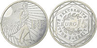 France 15 Euro Semeuse, Silver, Gadoury:2, KM:1535 -
