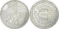 France 15 Euro Semeuse, Silver, Gadoury:2, KM:1535 -