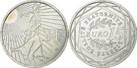 France 15 Euro Semeuse, Silver, Gadoury:2, KM:1535 -