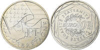 France 10 Euro Euros des régions, Bretagne, Paris, Silver -