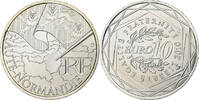 France 10 Euro Euros des régions, Haute-Normandie, Paris, Silver -