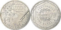France 10 Euro Euros des régions, Pays De La Loire, Paris, Silver -