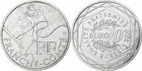 France 10 Euro Euros des régions, Franche-Comté, Paris, Silver -