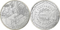 France 10 Euro Euros des régions, Bourgogne, Paris, Silver -
