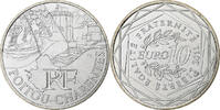 France 10 Euro Euros des régions, Poitou-Charente, Paris, Silver -