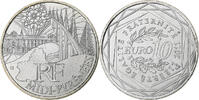France 10 Euro Euros des régions, Midi-Pyrénées, Paris, Silver -