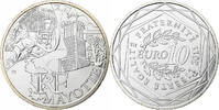 France 10 Euro Euros des régions, Mayotte, Paris, Silver -