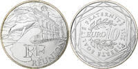 France 10 Euro Paris, Réunion, Silver, KM:1750 -