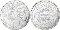 France 10 Euro Euros des régions, Centre, Paris, Silver -