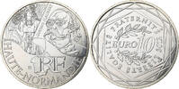 France 10 Euro Euros des régions, Haute-Normandie, Silver -