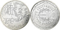 France 10 Euro Euros des régions, Rhône-Alpes, Silver -