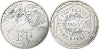 France 10 Euro Euros des régions, Réunion, Paris, Silver -