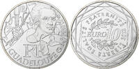 France 10 Euro Euros des régions, Guadeloupe, Silver -