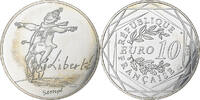 France 10 Euro Sempé - Hiver - Liberté, Paris, Silver -