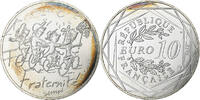 France 10 Euro Sempé - Printemps - Fraternité, Silver -