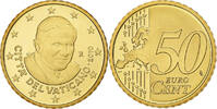 VATICAN CITY 50 Euro Cent Benedict XVI, Rome, Brass, KM:387 -