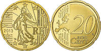 France 20 Euro Cent Paris, Brass, KM:1411 -