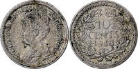 Netherlands 10 Cents Wilhelmina I, Silver, KM:145 -