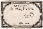 France 5 Livres 10 brumaire de l'an 2 - (31 octobre 1793), 14434 -