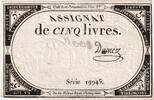 France 5 Livres 10 brumaire de l'an 2 - (31 octobre 1793), 19945 -
