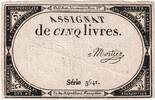 France 5 Livres 10 brumaire de l'an 2 - (31 octobre 1793), 3641 -