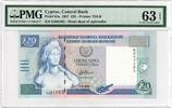 20 Pounds 1997 Zypern 1997-10-01, PMG UNC 63 EPQ