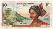 French Antilles 10 Francs Undated (1964) -