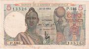 French West Africa 5 Francs 1953-11-21 -