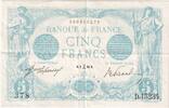 France 5 Francs Bleu, 1916-12-02, D.15234 -