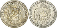 France 100 Francs Coin, Clovis, Silver, KM:1180, Gadoury:953 -